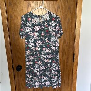 LOFT Floral Swing Dress